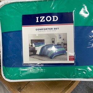 Izod full/queen comforter set American rugby brand new